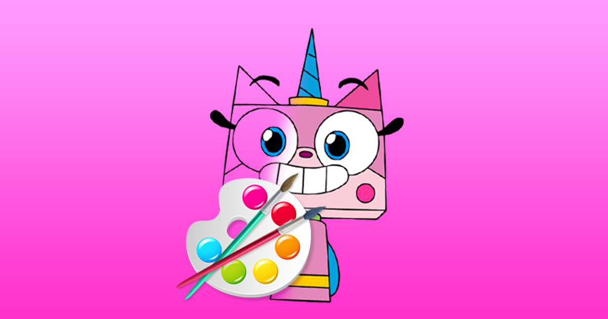 Imaginea Cartea de colorat Unicorn Kitty