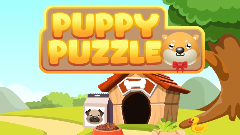 Puzzle cu cățeluș