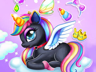 Imaginea Dress Up pentru copii cu unicorn